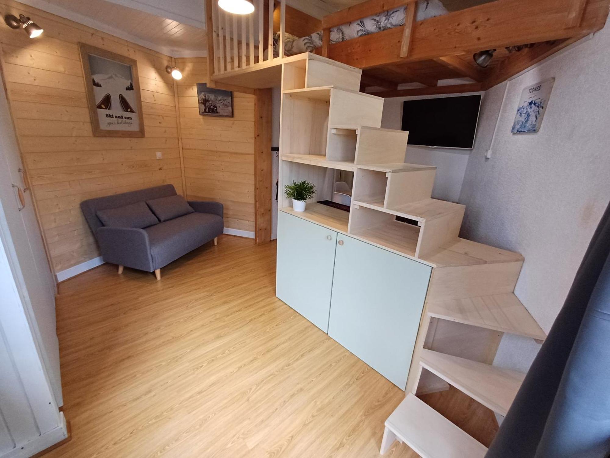 Tres Beau Studio Au Centre De Tignes Val Claret Exteriör bild